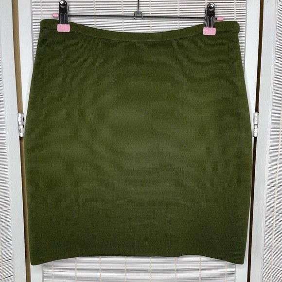 Torn By Ronny Kobo Knit Skirt Green Size L Excellent Condition - Picture 1 of 7